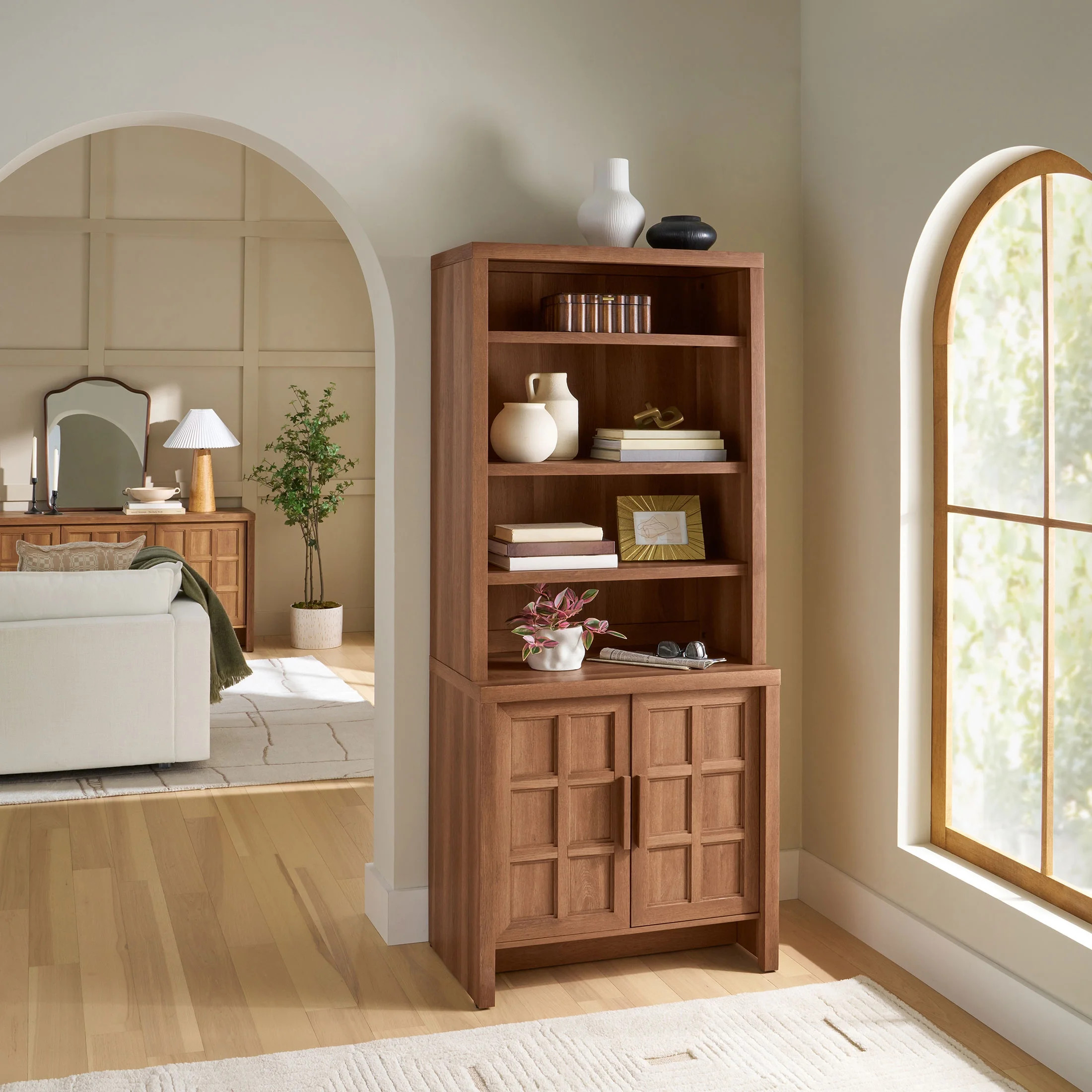 Better Homes & Gardens Mason Bookcase, Brown Oak Finish | Walmart (US)