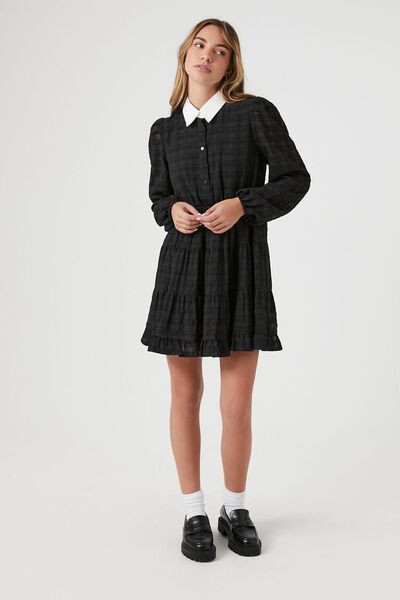 Striped Long-Sleeve Shirt Dress | Forever 21 (US)