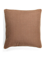 22x22 Raw Silk Pillow With Linen Back | TJ Maxx