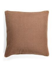 22x22 Raw Silk Pillow With Linen Back | TJ Maxx