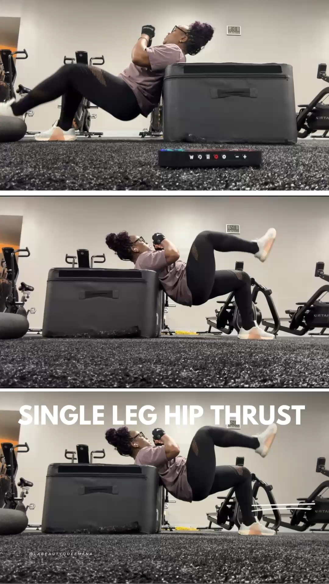 The most observed benefits in myself while performing the single leg hip trust are core engagement and glute activation!

NOTABLE Lower-body exercise benefits:

-Glutes strength
-Hip extension 
-Balance and coordination 
-Hip extension 
-Core engagement
-Adaptable for all fitness levels 
-Use a resistance band &amp; ankle weights for more challenge

Barbie 🧚🏾‍♂️
♡♡♡♡♡♡♡♡♡♡♡♡♡♡♡

Encore → https://linktr.ee/labeautyqueenana

#LTKFitness #LTKHome #LTKActive