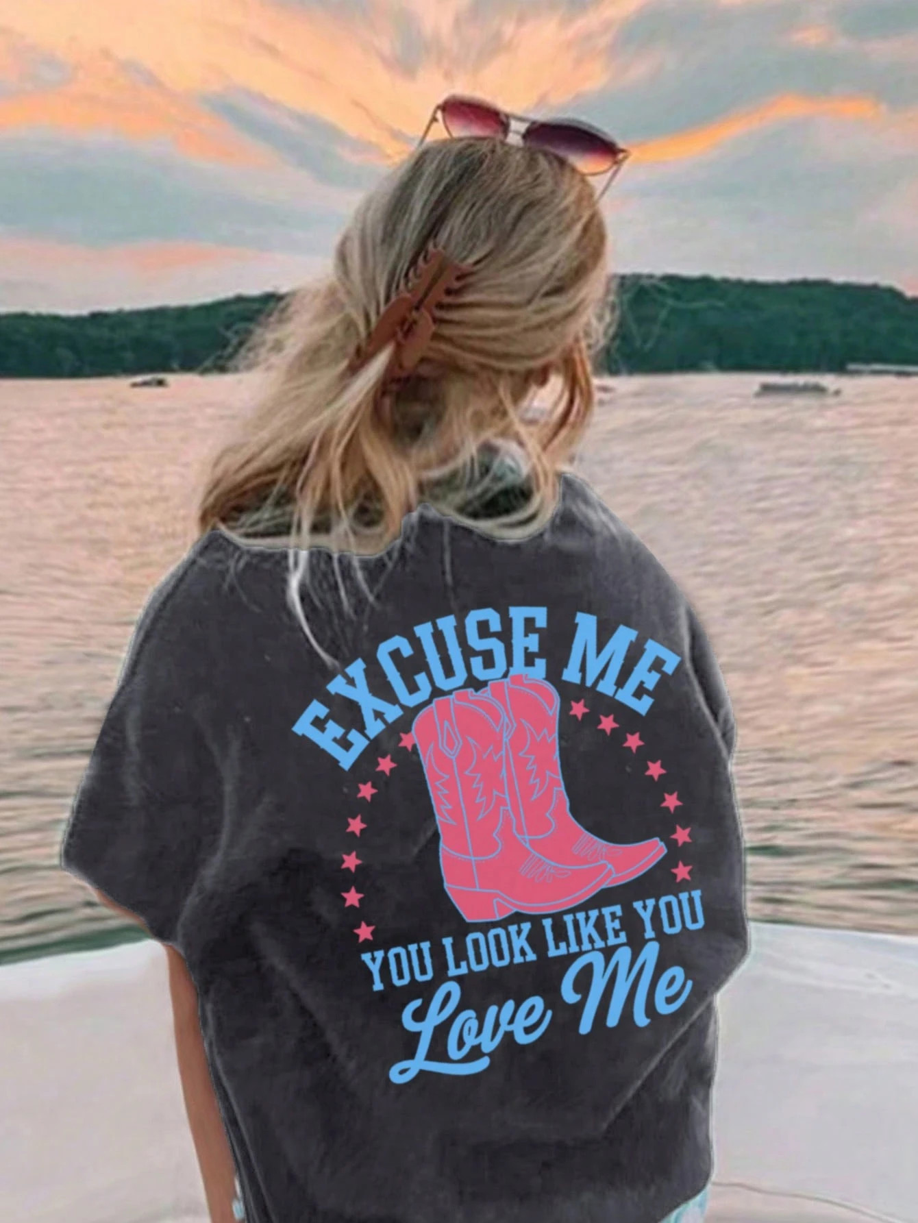 A Piece Of Girl Big Children Casual Printed Round Neck Pullover Short-Sleeved T-Shirt For Summer ... | SHEIN