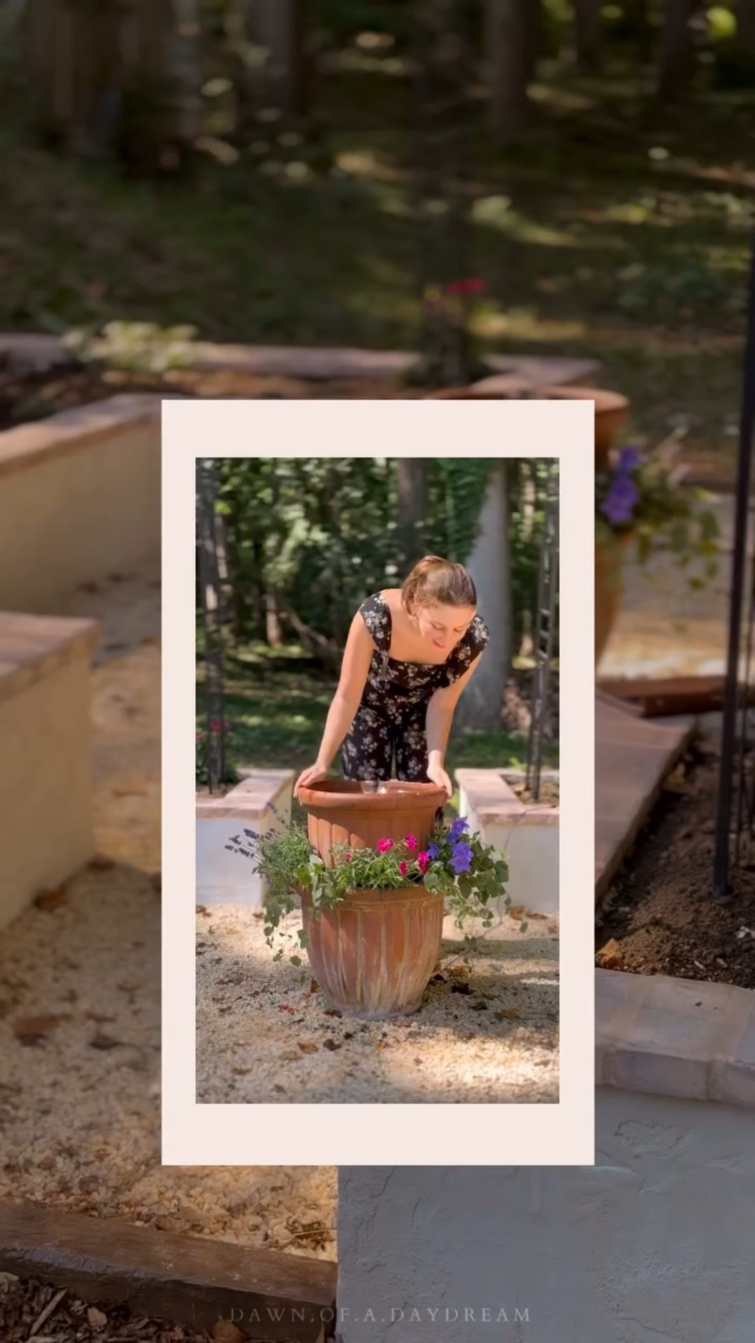 Can’t afford to splash hundreds on a fountain? Me either… so I made one! ⛲️

It’s honestly easier than it looks, want me to show you how?? 👀
Let me know if you’d like a full tutorial and I’ll put something together for you! ☺️

If you’re new here, this garden was my latest DIY project in our fixer-upper home. 
Believe it or not, all that was here when we moved in was an old slab of concrete.
Head to my page to see how far it’s come! 🌿

............................................................................ 

Old house, big dreams and a girl with zero experience figuring it out as she goes! 
This isn’t an expert DIY account. It’s a “you’ve got this too” kind of space 🫶
Follow along and let’s learn together! 💗

🎥 Want more than the pretty before and after? Stories are the heart of the project , unfiltered + in-progress
💌 It’s official: our cozy corner of the internet is open! Swing by the website , I’d love to see you there.

............................................................................