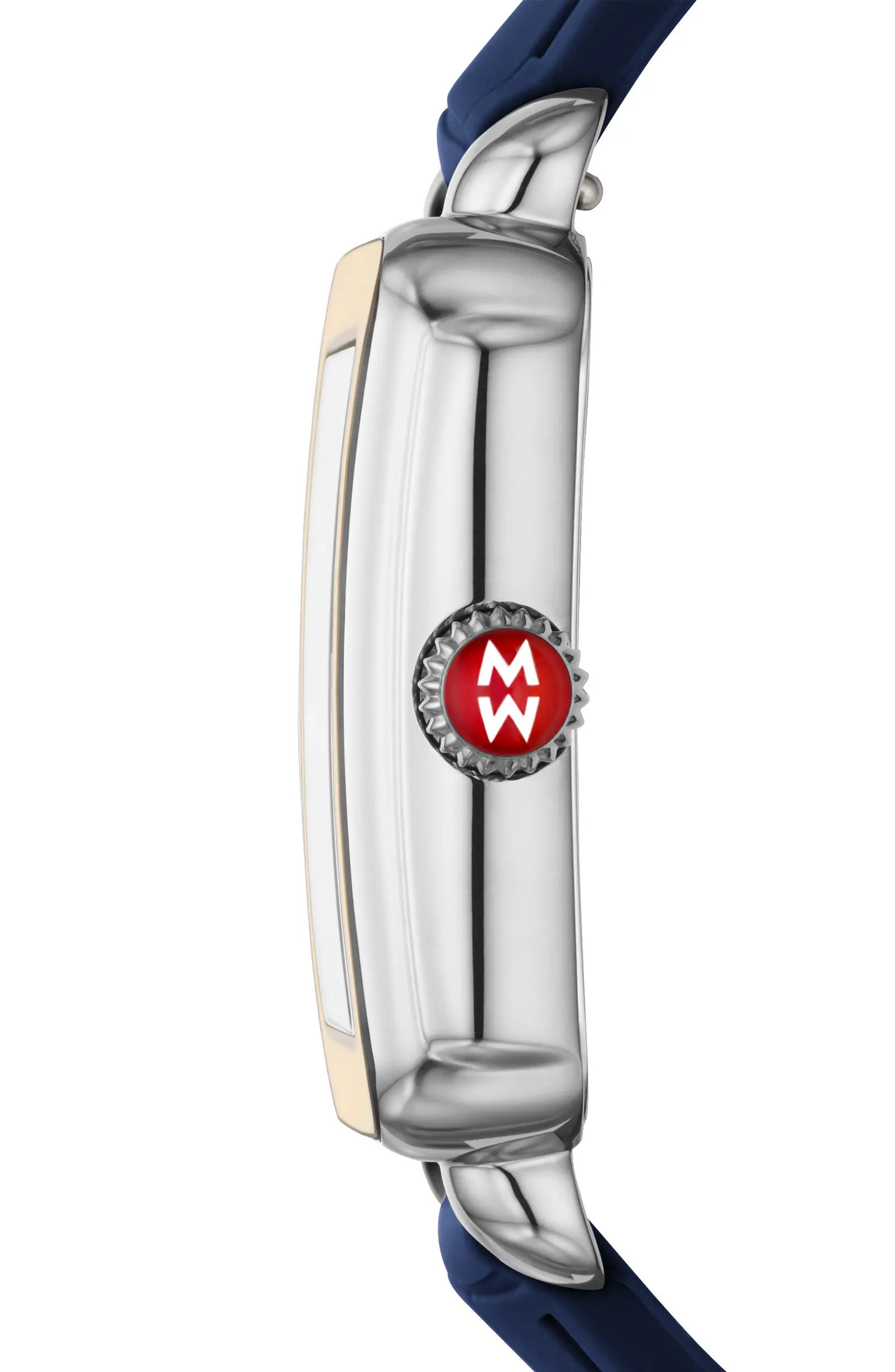 MICHELE Deco Sport Watch Head & Silicone Strap, 34mm x 36mm | Nordstrom | Nordstrom