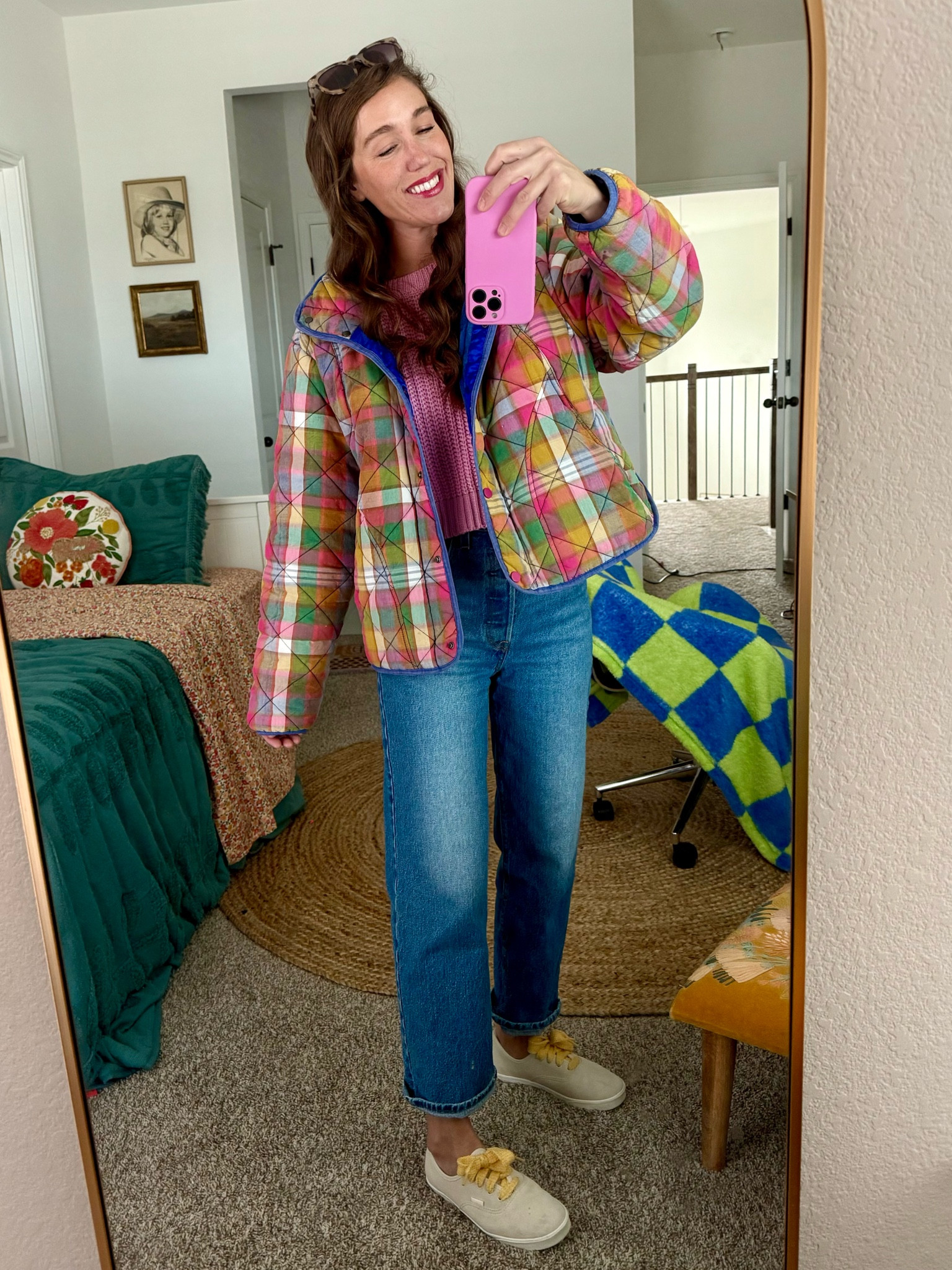 Bright colors bringing me through a cold January 💕 google search the jacket there are still some boutiques that have it in stock that aren’t on LTK. I got mine from ReDid in Marble Falls 😍

#LTKStyleTip #LTKFindsUnder100 #LTKShoeCrush