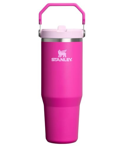 STANLEY IceFlow 2.0 Flip Straw Tumbler with Handle 30 oz | Twist On Lid and Flip Up Straw | Leak Resistant Water Bottle | Insulated Stainless Steel | BPA-Free | Violet Blossom | Amazon (US)