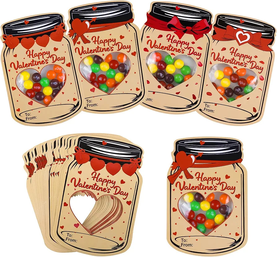 Valentines Cards for Kids - 60 Pack Happy Valentines Day Cards - Funny Valentine Gifts for classr... | Amazon (US)