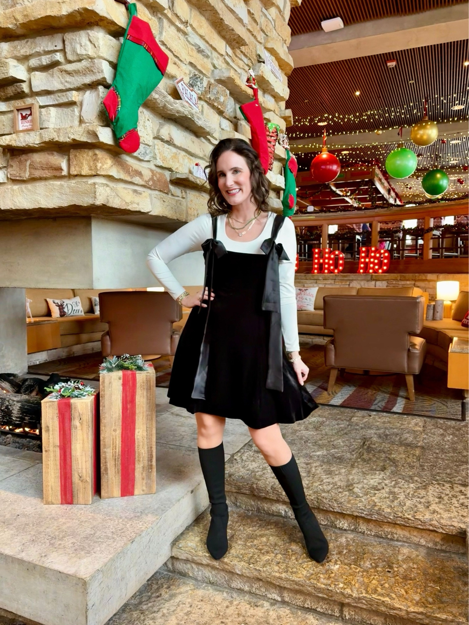 The cutest holiday bow dress! 