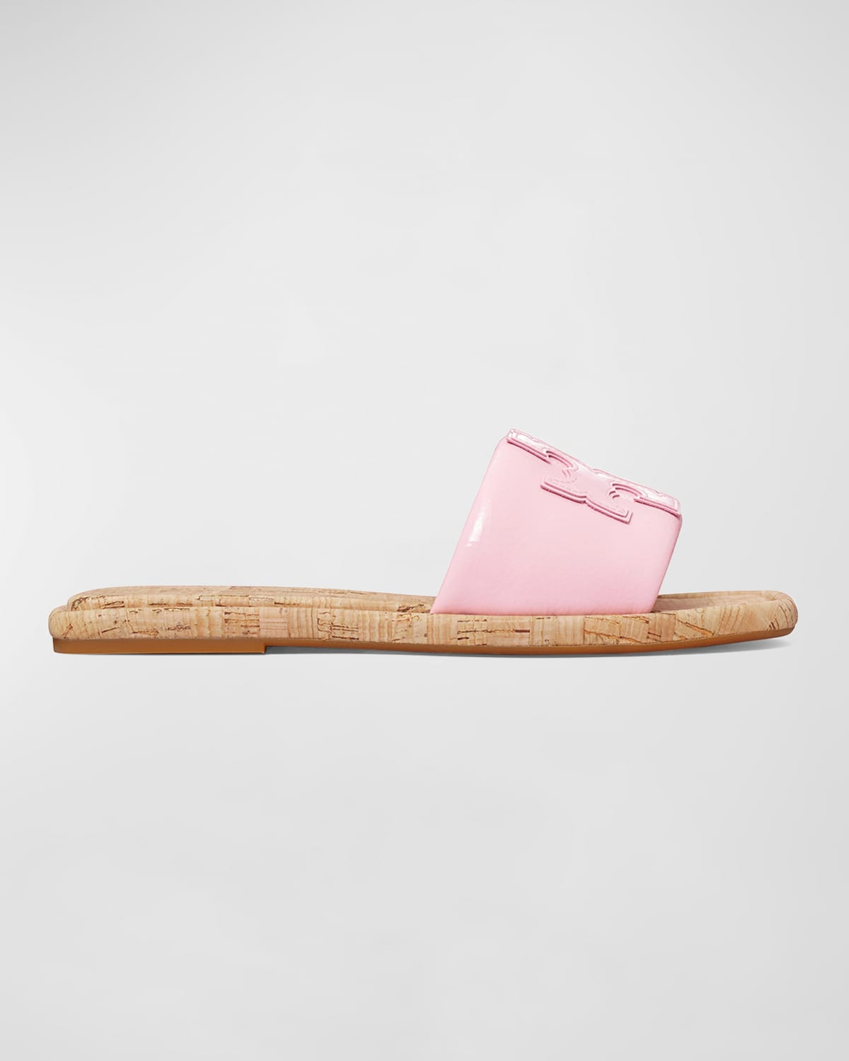 Double T Sport Flat Slide Sandals | Neiman Marcus
