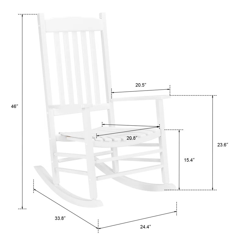 Outdoor Amall Rocking Solid Wood Chair | Wayfair North America