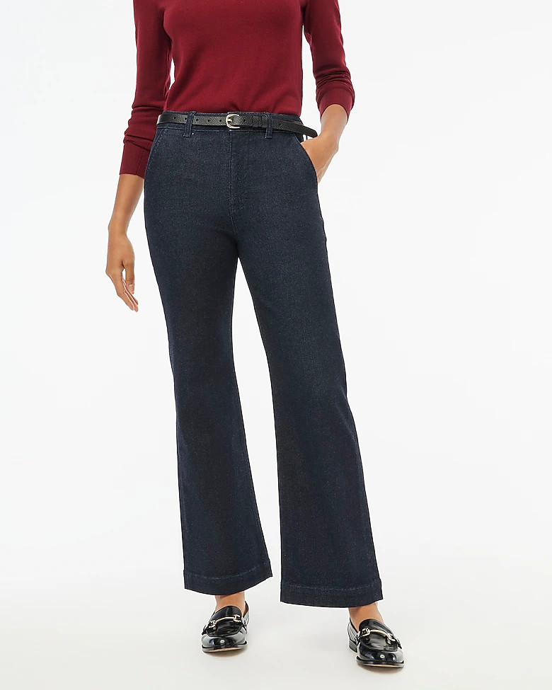 Soft denim trouser in signature stretch | J.Crew Factory