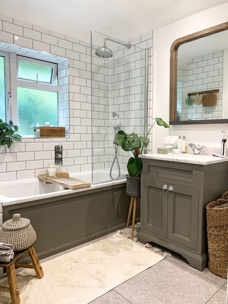 The bathroom vanity unit is Olive green from the bathroom company but this is a similar colour 

#LTKeurope #LTKhome #LTKfindsunder50