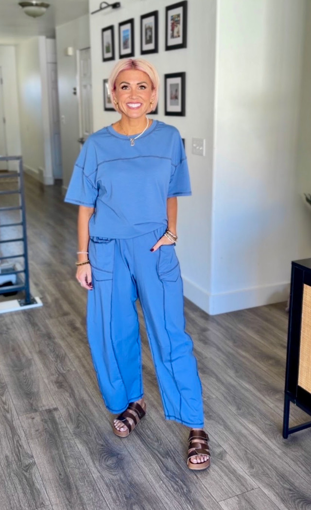This lounge set is perfect for those lazy days in. Outfit: Medium // Sandals: TTS  

 #LTKootd #LTKmomlife