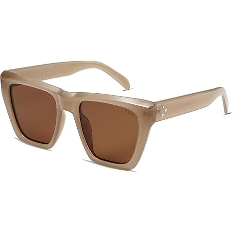 Amazon.com: SOJOS Vintage Oversized Square Sunglasses for Women,Retro Womens Luxury Big Large Sun... | Amazon (US)