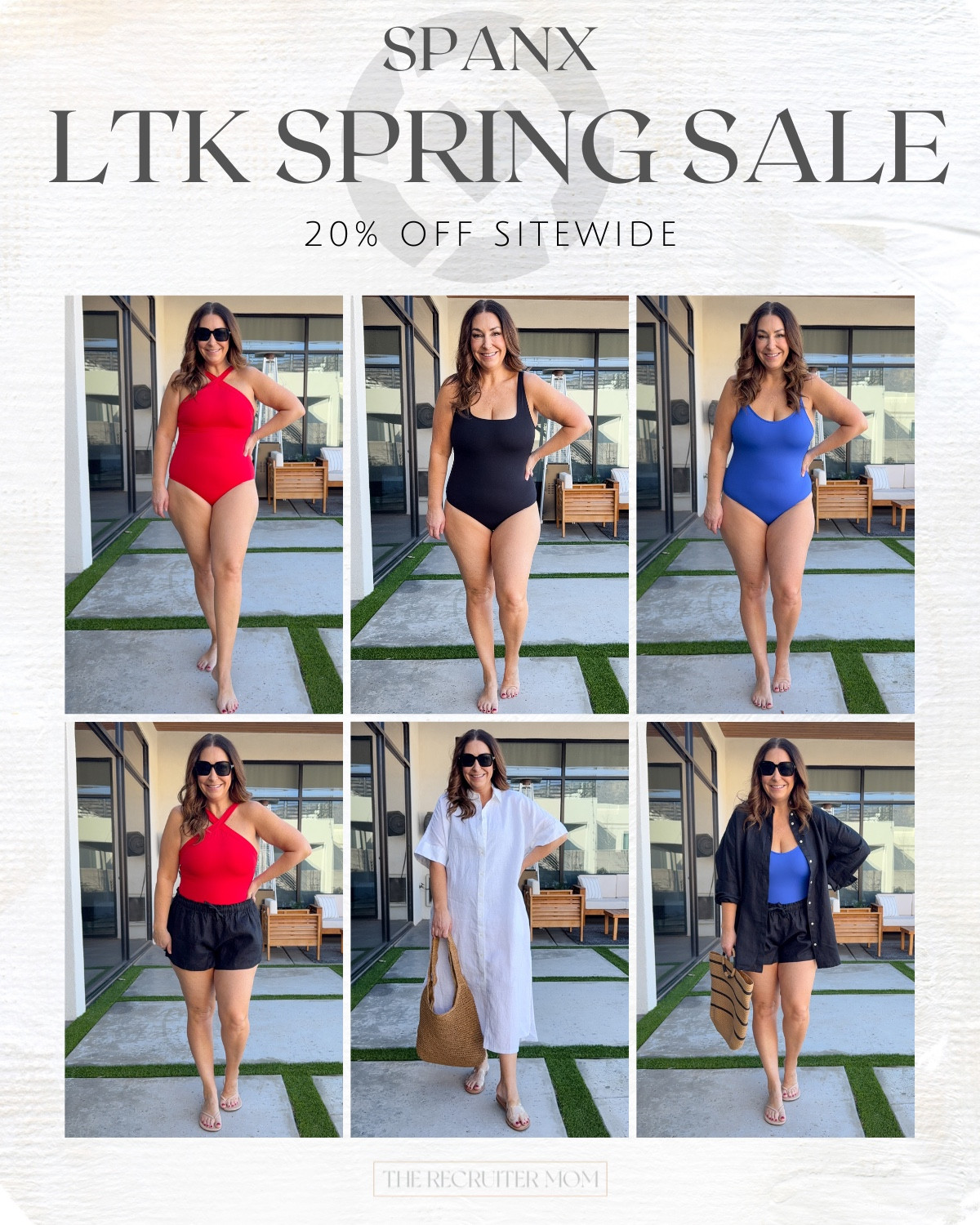 Spanx Swim and Resortwear ready for spring and summer pool and beach days! | Wearing L in all #midsizeswimsuit #onepieceswimsuit 

 

#LTKMidsize #LTKSwim #LTKTravel