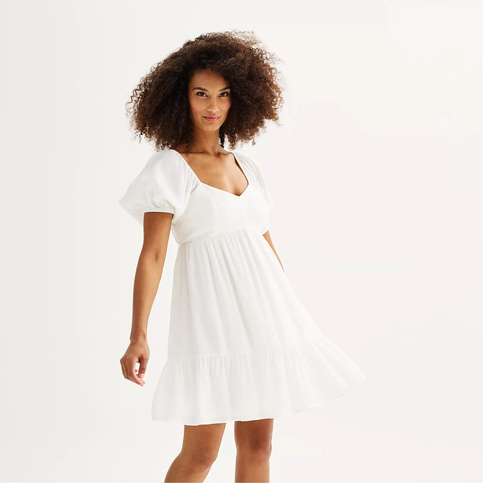 Women's Nine West Babydoll Mini Dress | Kohl's