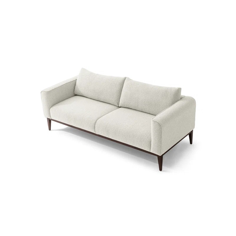 Colin 84" Fabric Sofa, Blanc Boucle | Wayfair North America