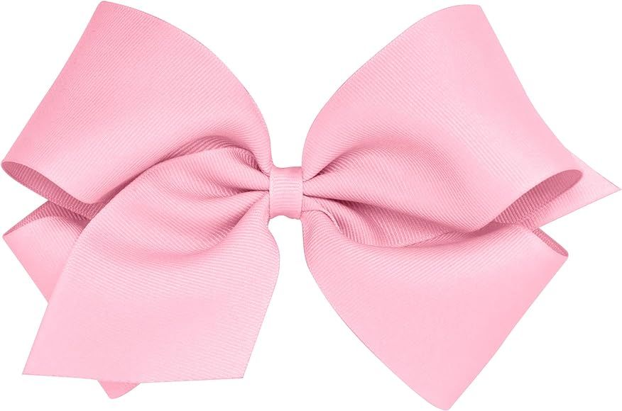 Wee Ones Girls' King Grosgrain Hair Bow on a WeeStay Clip with Plain Wrap | Amazon (US)