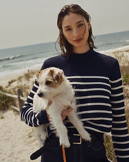 New heritage Rollneck™ sweater in stripe | J. Crew US