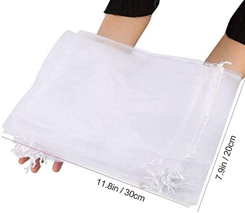 JZZJ Pack of 50 Organza Gift Bags 7.9 x 11.8 Inches Jewellery Drawstring Bags for Birthday and We... | Amazon (CA)