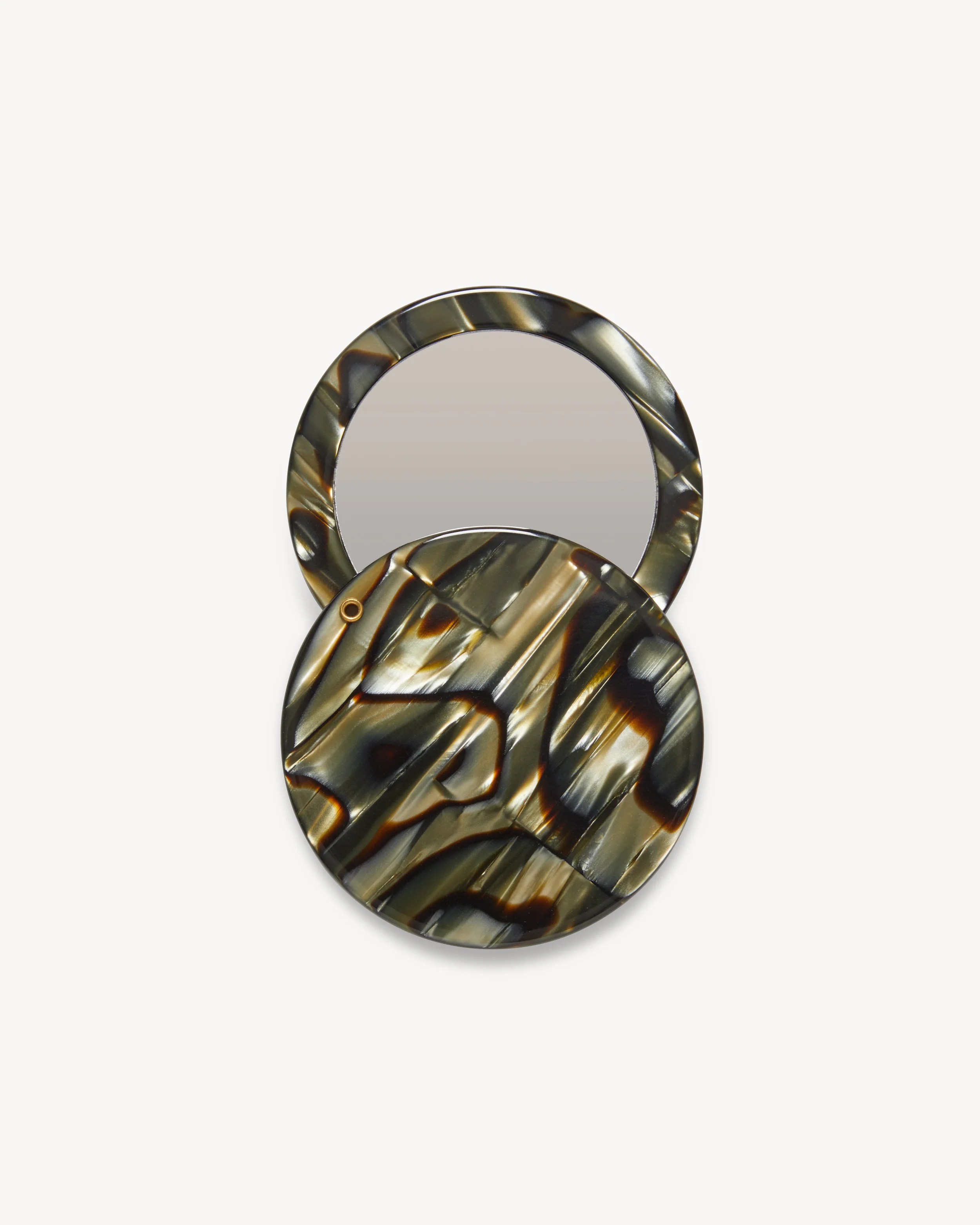 Circle Mirror in Midnight Horn | Machete