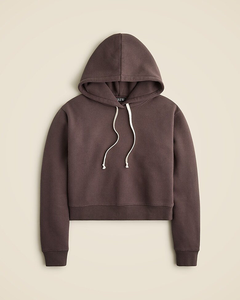 Heritage fleece cropped hoodie | J. Crew US