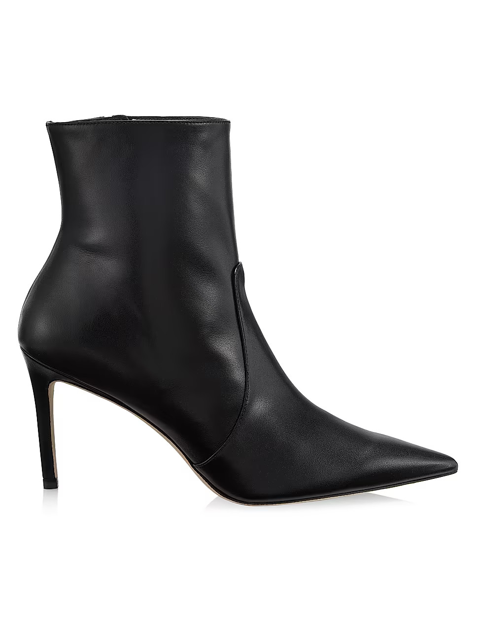 Stuart 85MM Leather Zip Booties | Saks Fifth Avenue