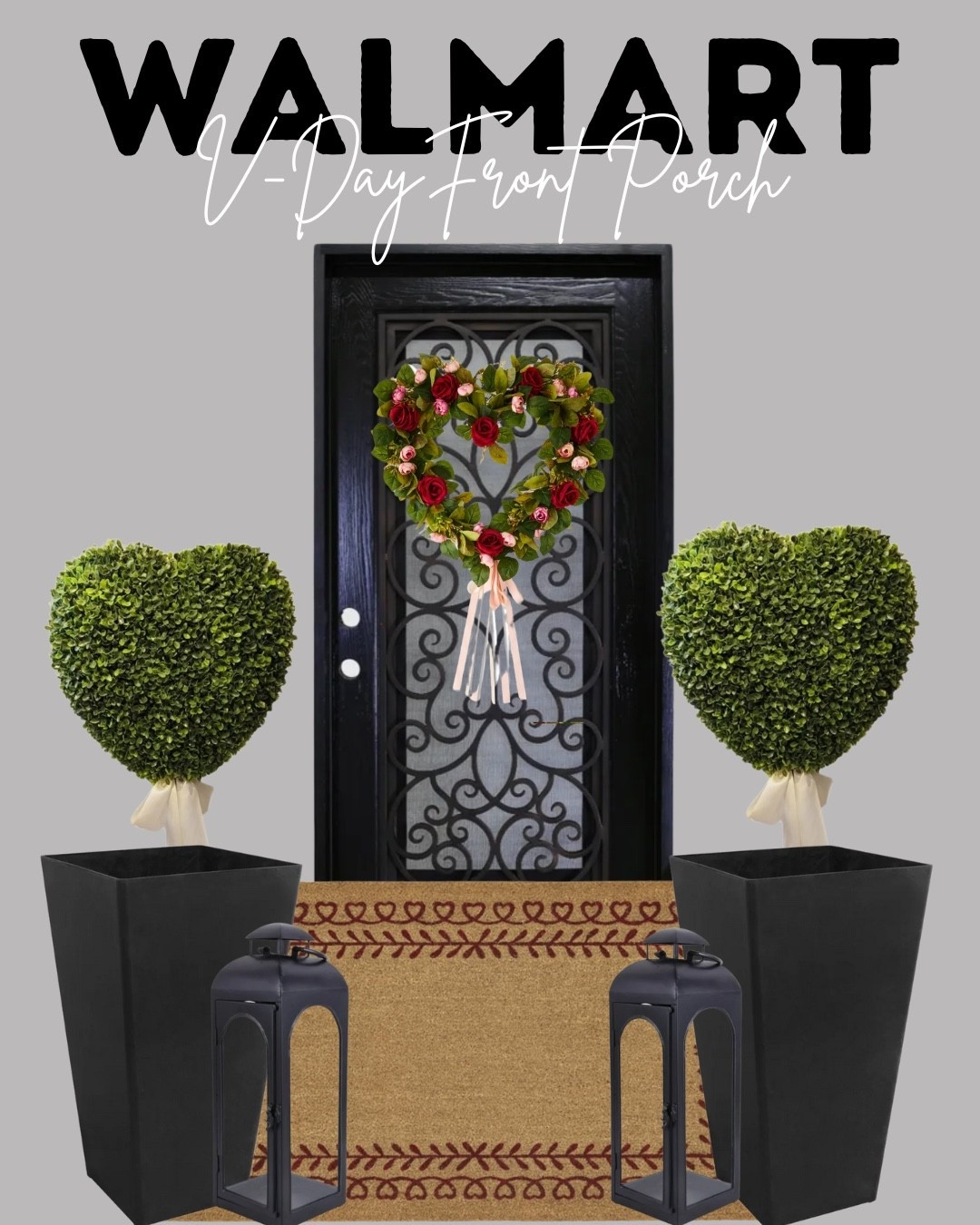 Valentine’s Day front porch idea (all from Walmart!♥️💌)




#walmart #walmartstyle #walmartfashion #walmartfinds #vday #valentinesday #holidaydecor #valentinesdecor #vdayfinds #vday2026 #mytexashouse #topiaryheart #hearts #holidaydecor #seasonaldecor #seasonal #bowdecor #frontporch #porchdecor #holidaydecor #feburary #interiordecorating #outside #patio #newarrivals #home #homefinds 

#LTKHoliday #LTKHome #LTKFindsUnder50