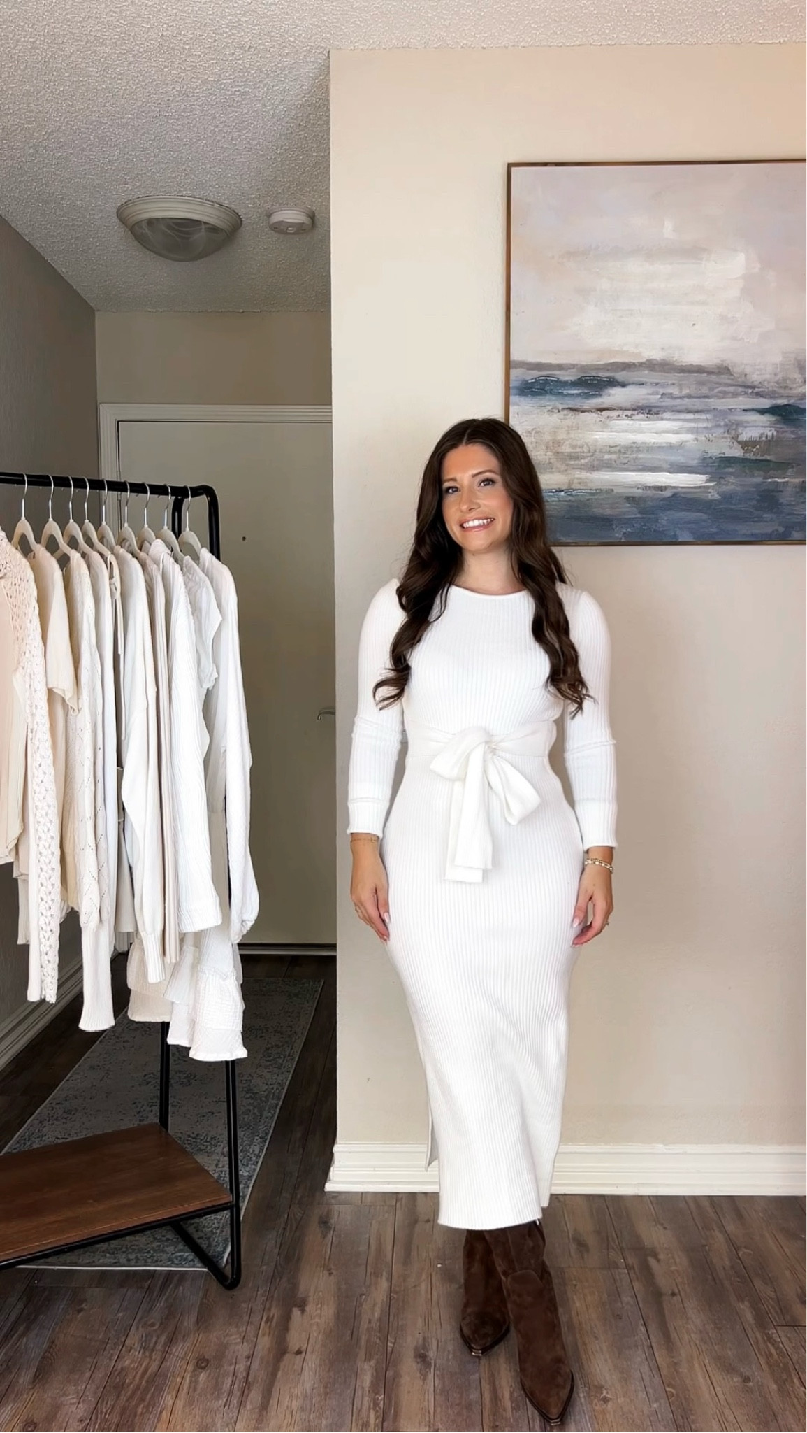 Long sleeve sweater dress! 

#LTKSeasonal #LTKStyleTip #LTKFindsUnder100