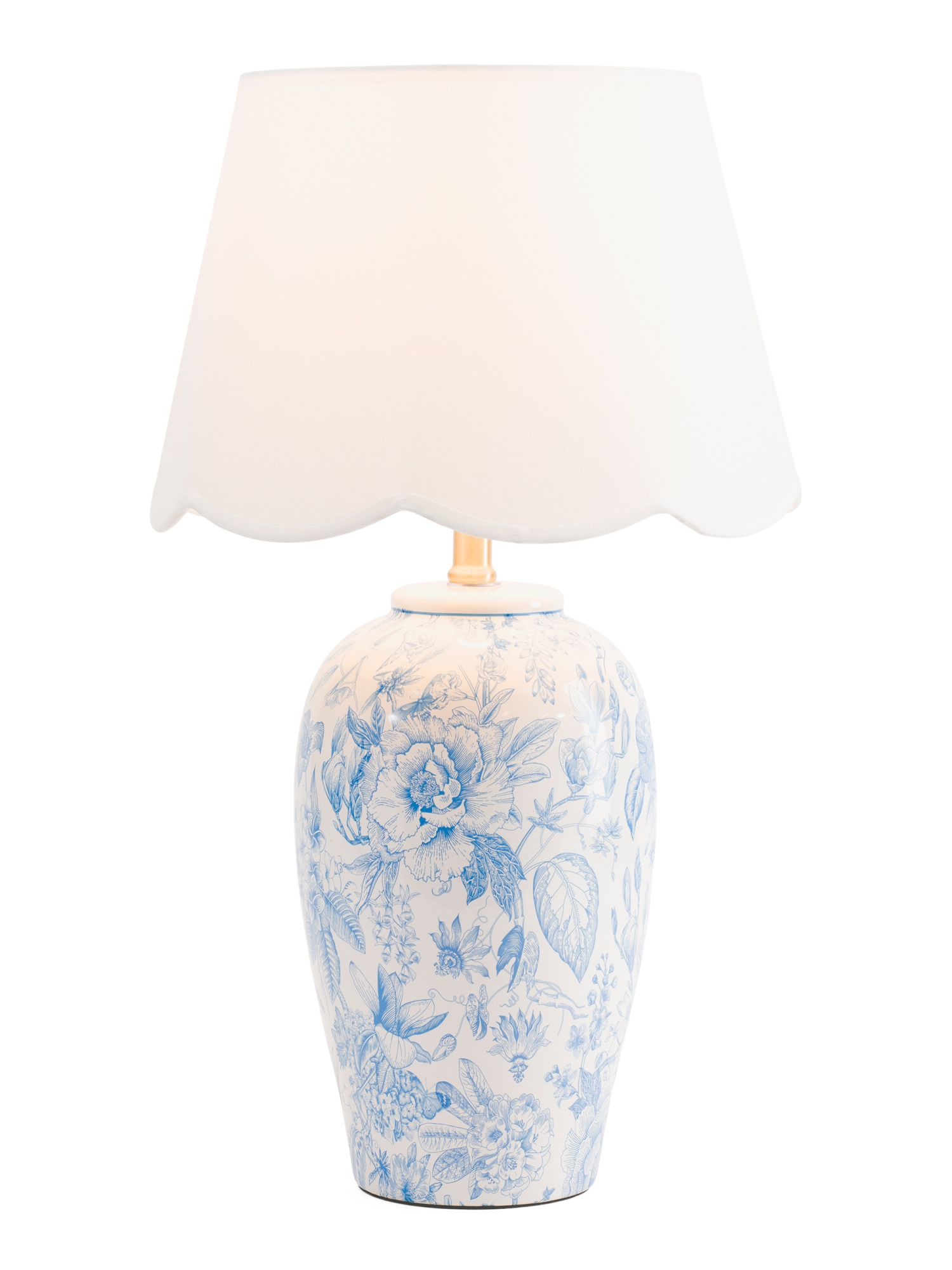 26in Floral Decal Ceramic Table Lamp | Marshalls