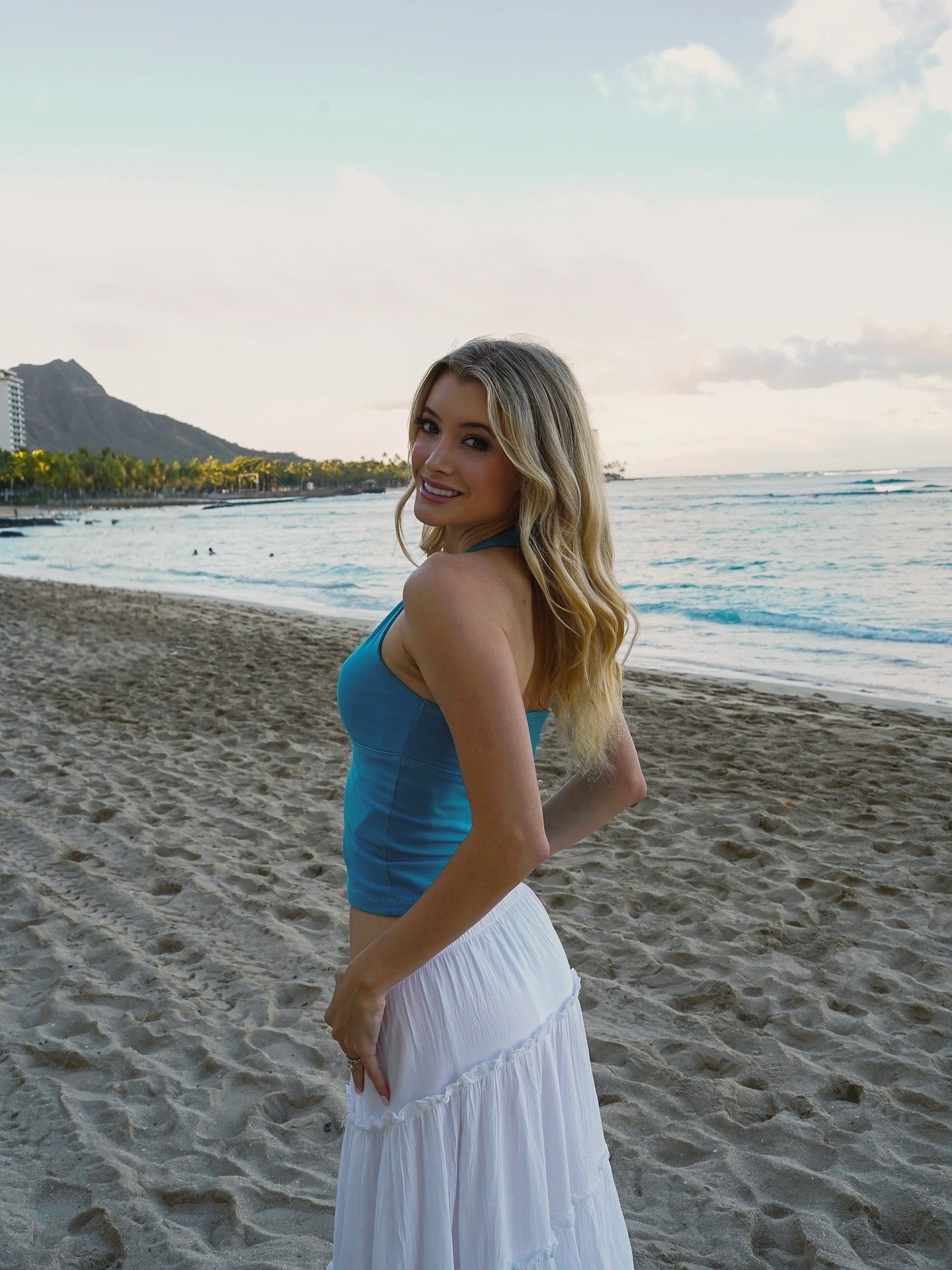 Hawaii
Beach
Vacation 
Twirl skirt 
White skirt 
White flowy skirt 
Tank top 
Vacation 
Summer style

#LTKSeasonal #LTKTravel #LTKSummerEdit