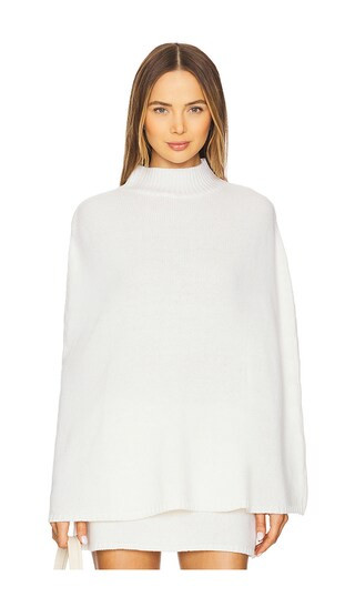 Ambrosia Knit Poncho in Marshmallow | Revolve Clothing (Global)