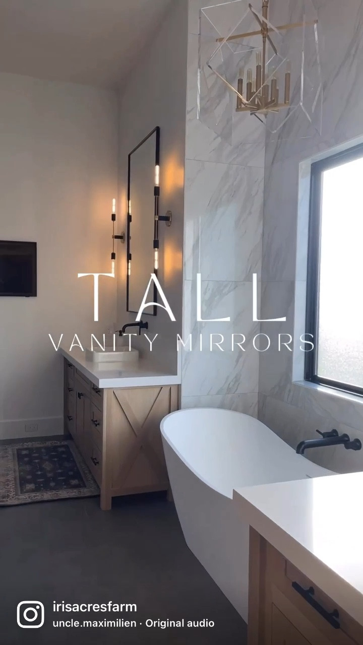 The best tall, vanity mirrors for a luxury look.

Modern bathroom, vanity mirrors, modern home, modern farmhouse

#LTKhome #LTKsalealert