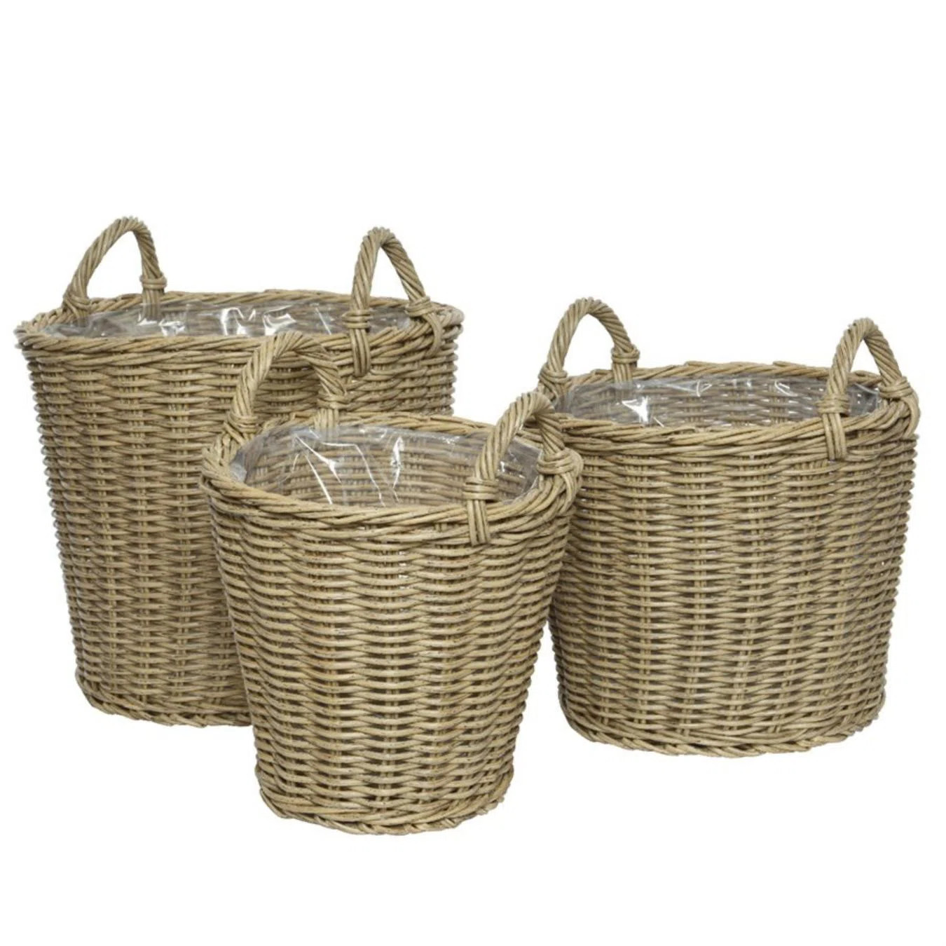 Bay Isle Home™ Tarcienne 3 - Piece Rattan Pot Planter Set - Wayfair Canada | Wayfair North America