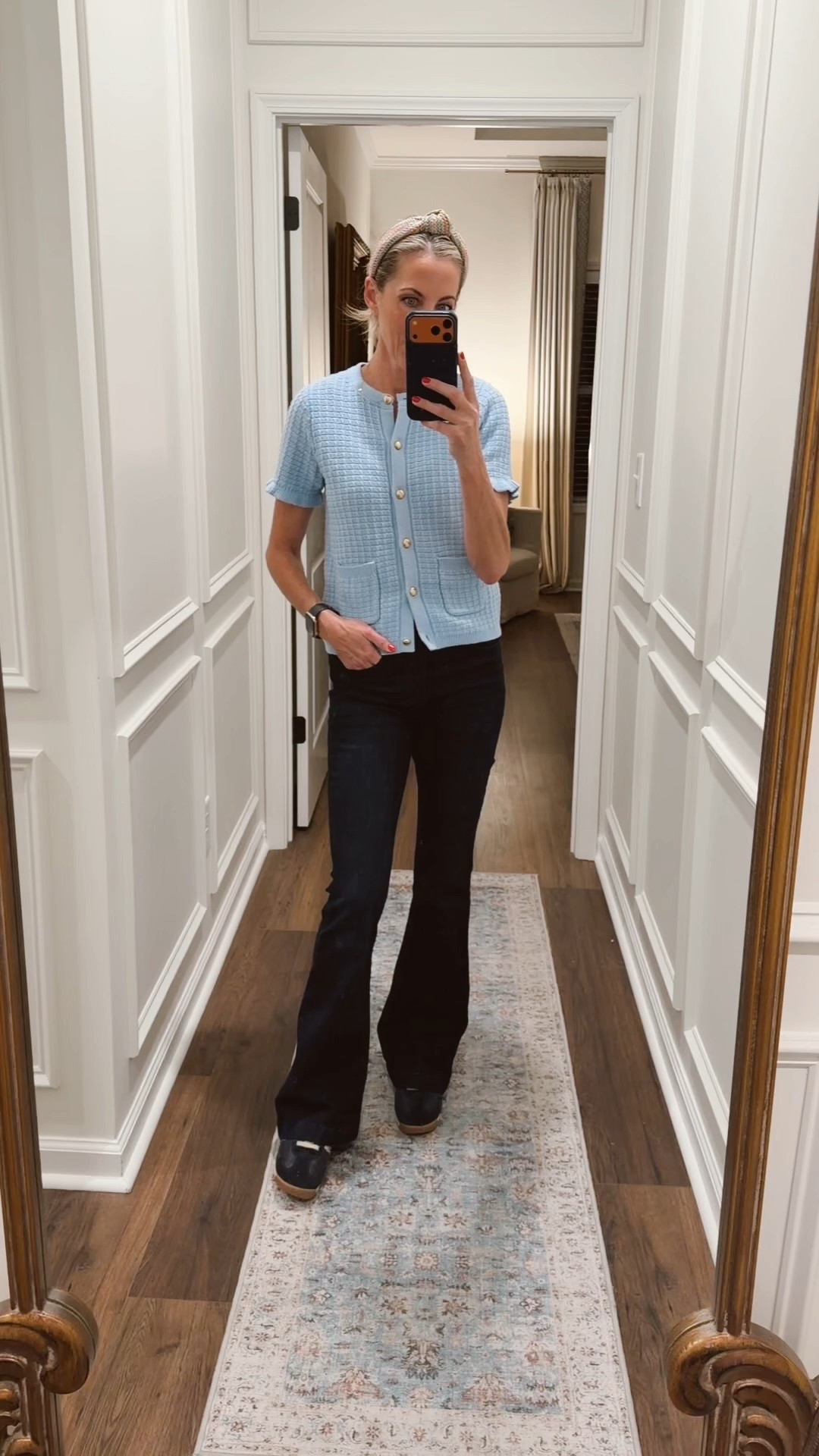 Both the top and the jeans are $24! Capture a polished yet playful vibe with his basket, weave cardigan and these pull on jeans by Sofía Vergara… This look will get your errands, coffee, run, or a day in the office off to a charming start wearing a size 0 in the jeans and small in the top  

#LTKootd #LTKmomlife #LTKOver40