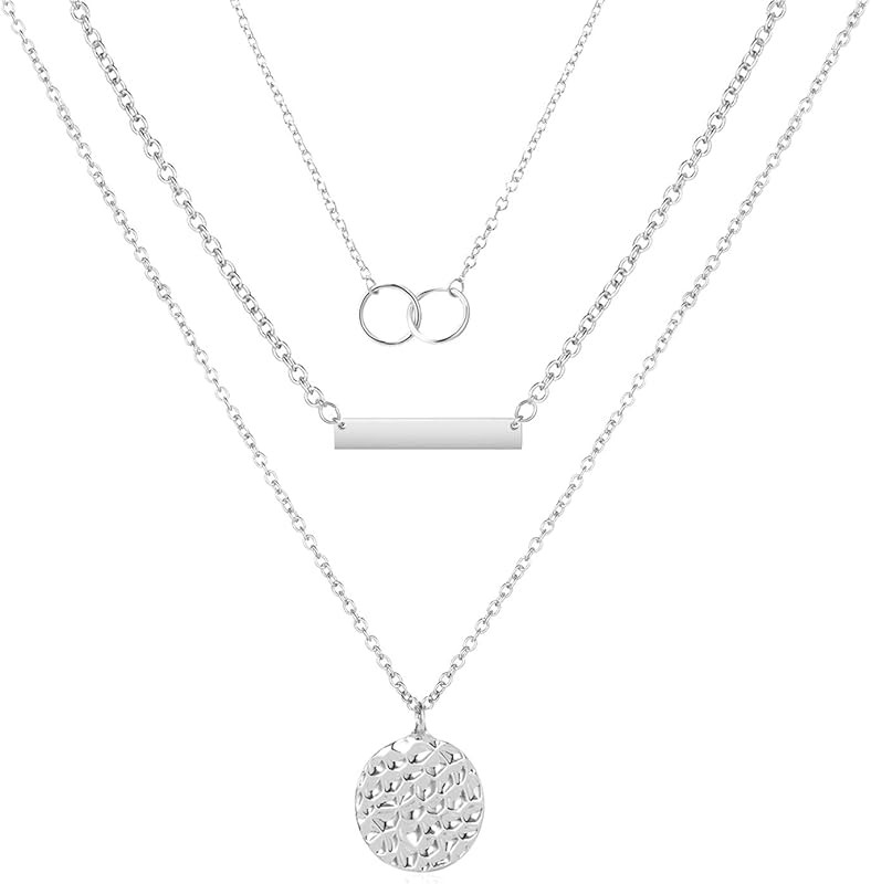 Bohemian Gold Coin Multilayer Bar Choker Necklace Dainty Layered Choker Necklace Collar Layering ... | Amazon (US)