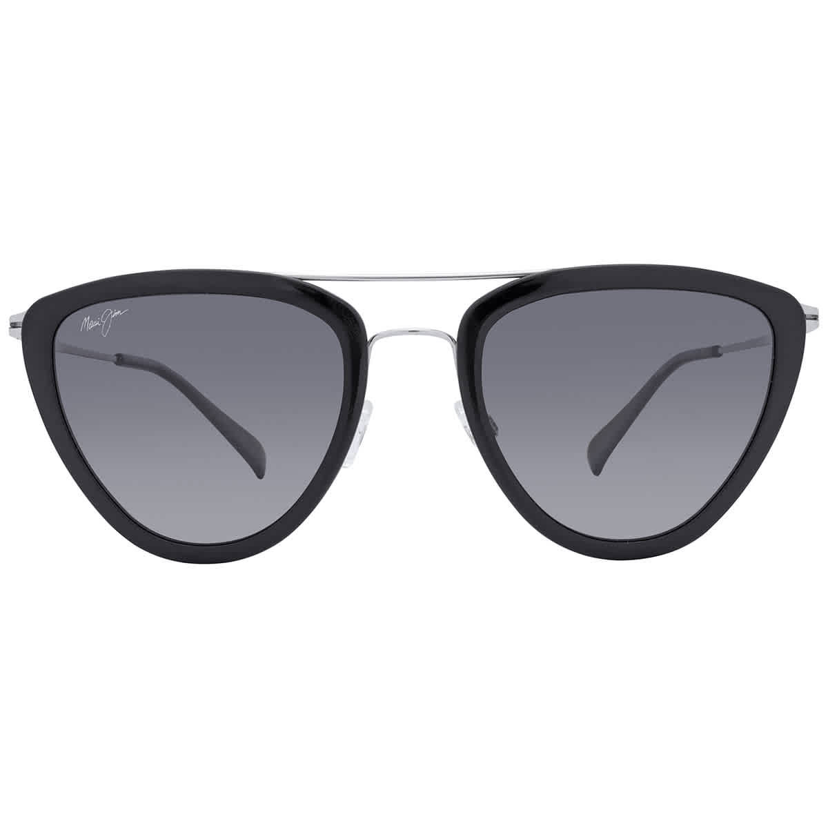 Maui Jim Hunakai Neutral Grey Irregular Ladies Sunglasses GS331-02 53 | Jomashop.com & JomaDeals.com