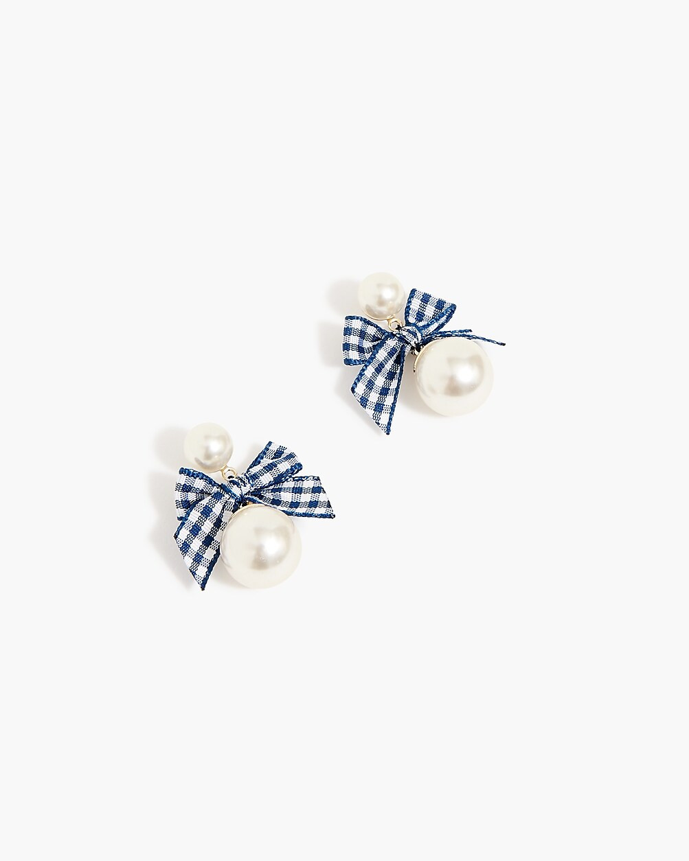 Pearl and bow statement earrings | J.Crew Factory
