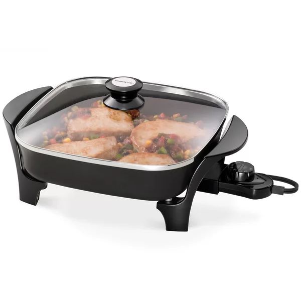 Presto 11" Electric Skillet with Glass Cover - 06626 | Wayfair North America