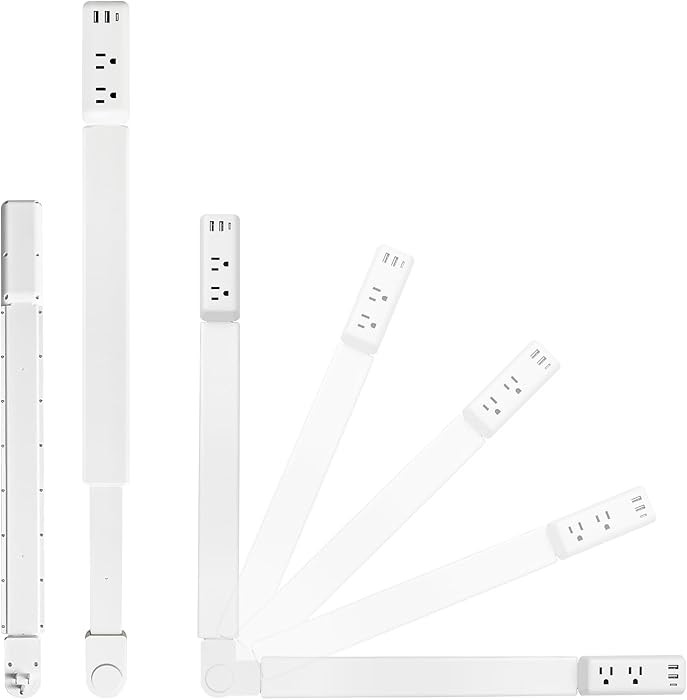 Electric Outlet Extender,Outlet Extender Stick,Retractable Power Strip,with 2 USB-A&1 USB-C&2 AC ... | Amazon (US)