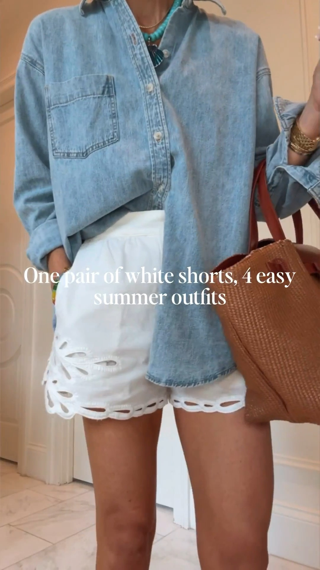 How cute are these cotton white shorts for summer?! 😍😍😍
These fit tts wearing size 25/XS.

#LTKsummer