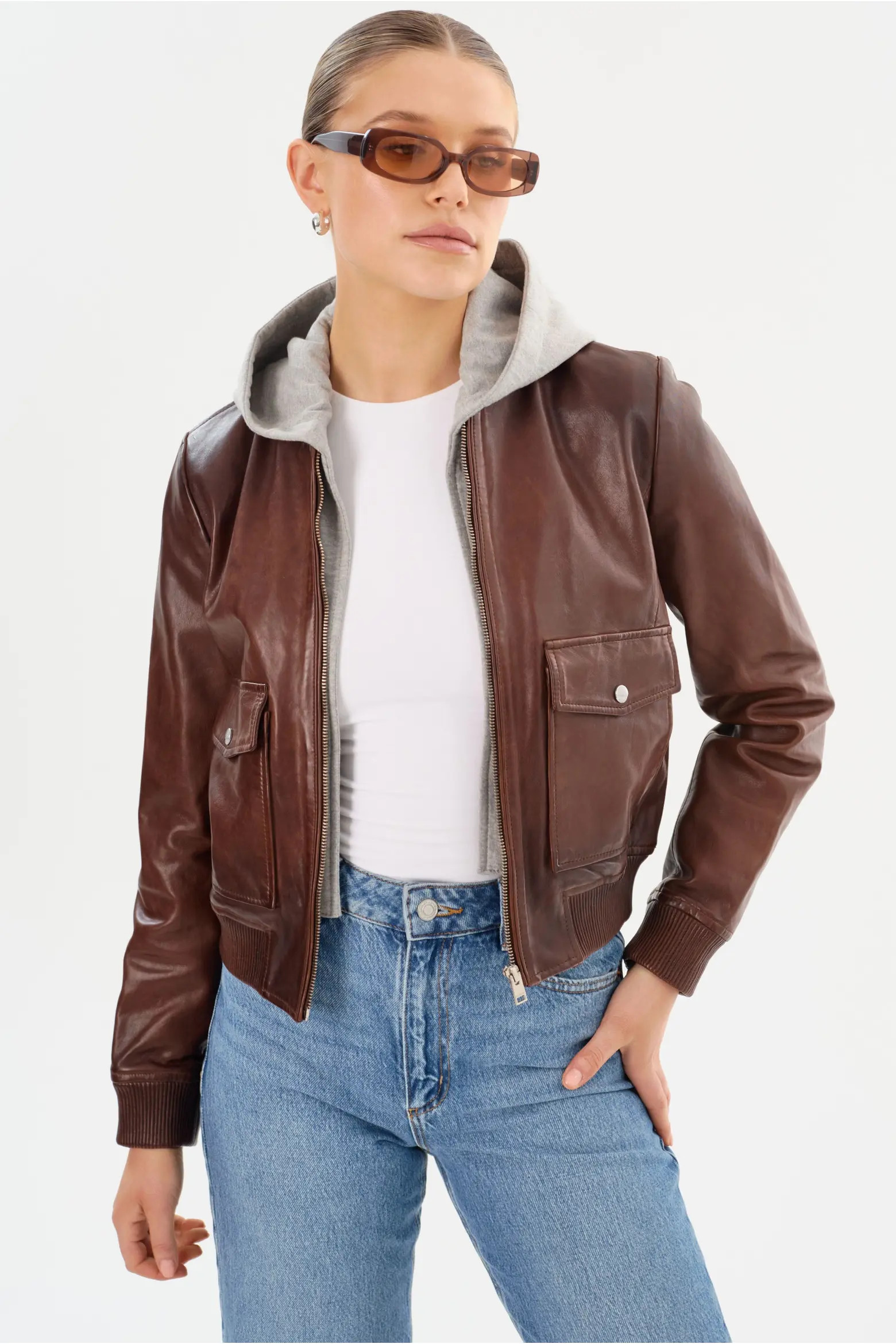 CANDACE | Leather Bomber Jacket (Women) | Nordstrom | Nordstrom