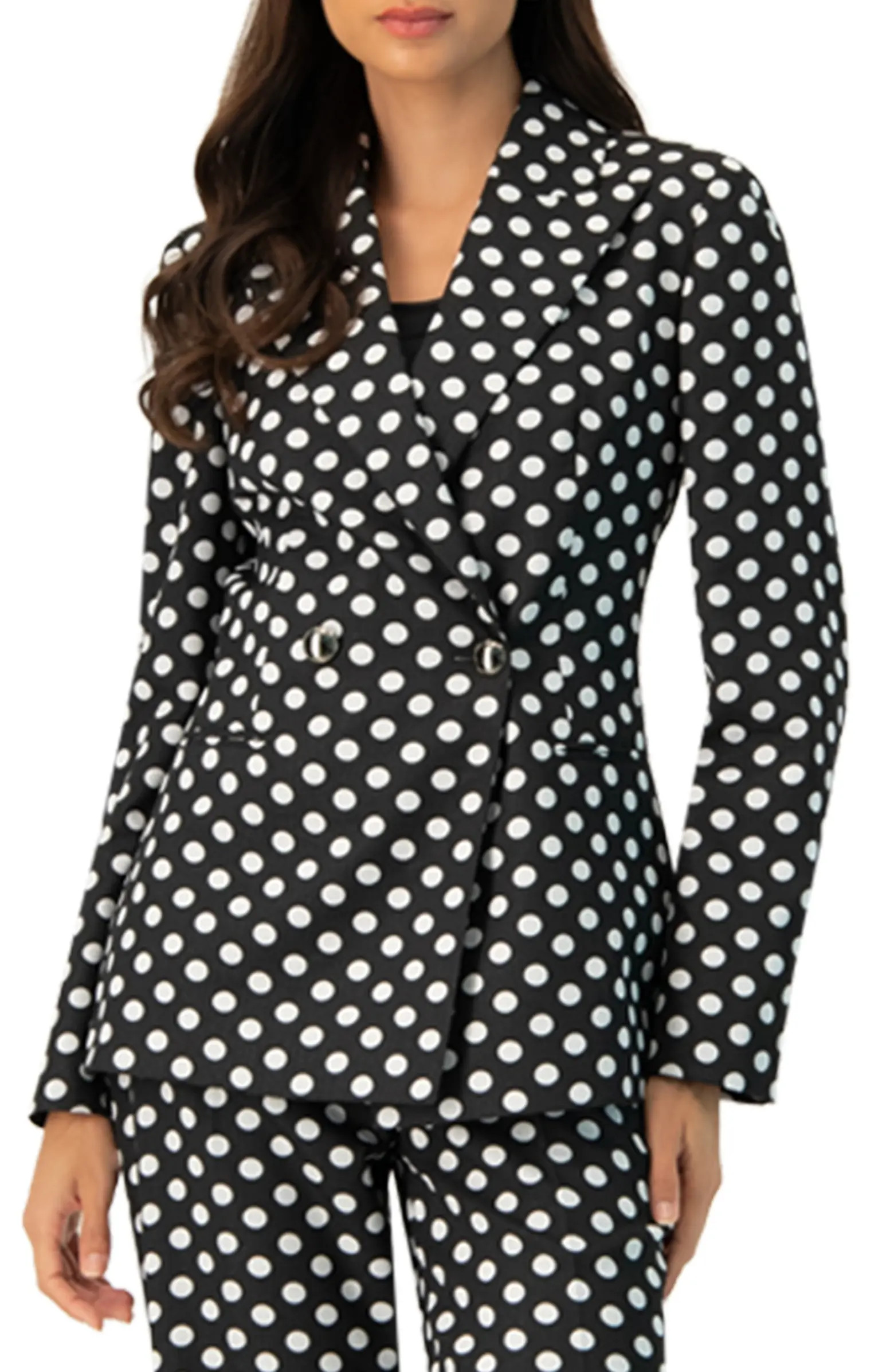 Double-Breasted Polka Dot Blazer | Nordstrom