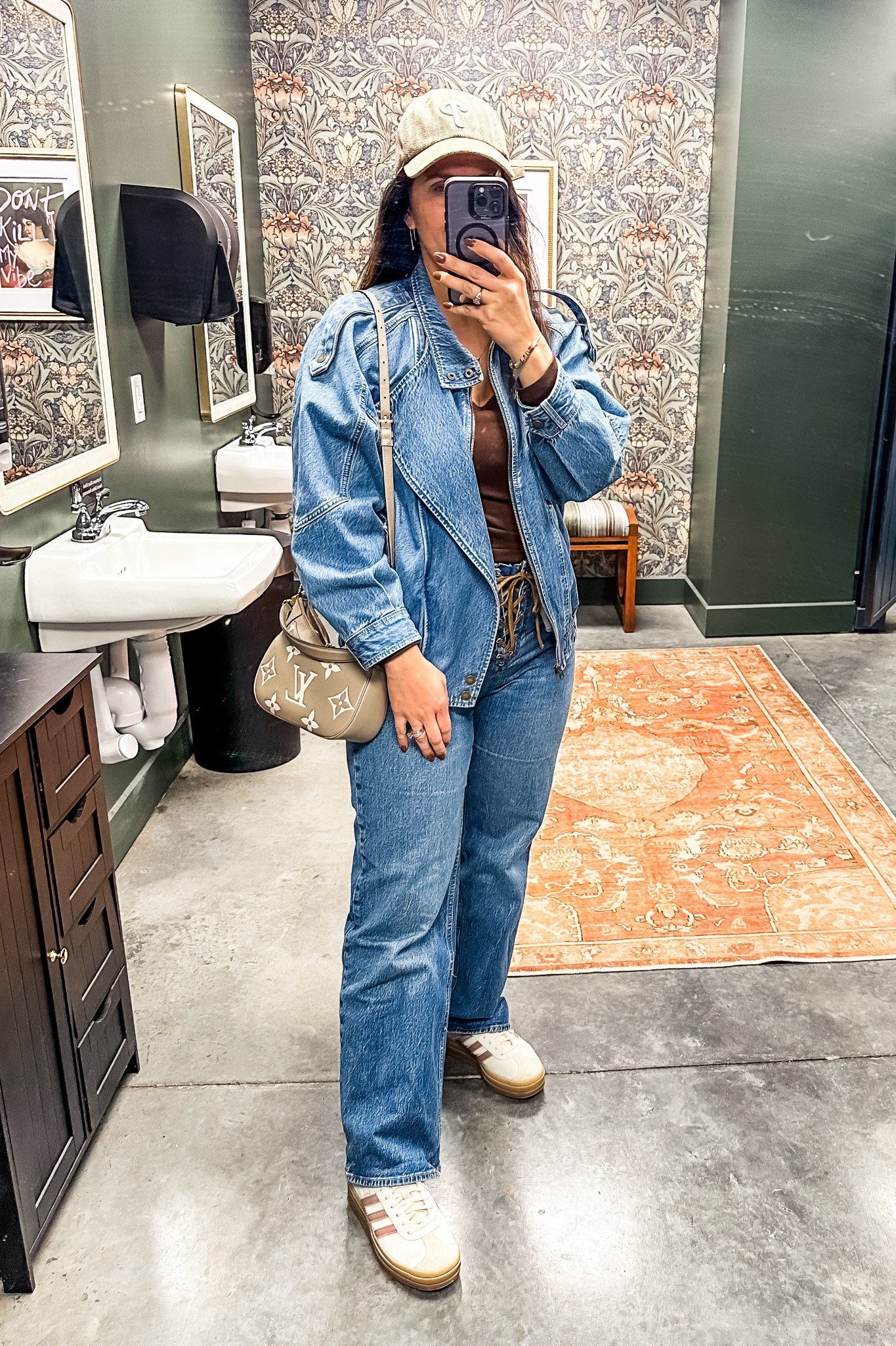 Abercrombie jeans and coat fit true to size 

#LTKOver40 #LTKSeasonal #LTKMidsize