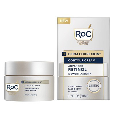 RoC Derm Correxion Contour Cream for Face and Neck​ - 1.7oz: Contains Retinol, No Fragrance Added, Contains Hyaluronic Acid | Target