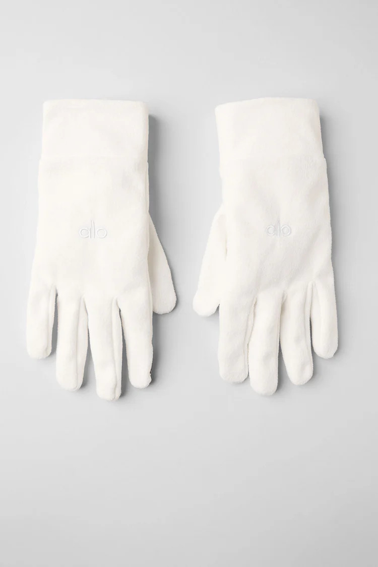 Performance Fleece Gloves - Black | Alo Yoga (US)