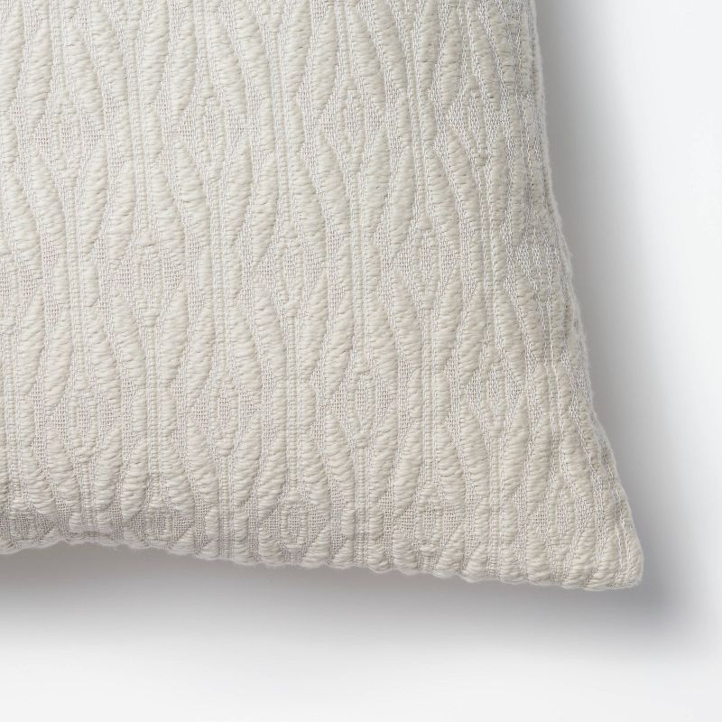Woven Diamond Jacquard Throw Pillow Cream - Threshold™ designed with Studio McGee | Target