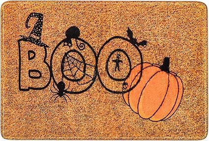 Halloween Indoor Doormat, 19.7”x31.5” Back Door Mat Rubber Backing Non Slip Door Mats Absorbe... | Amazon (US)