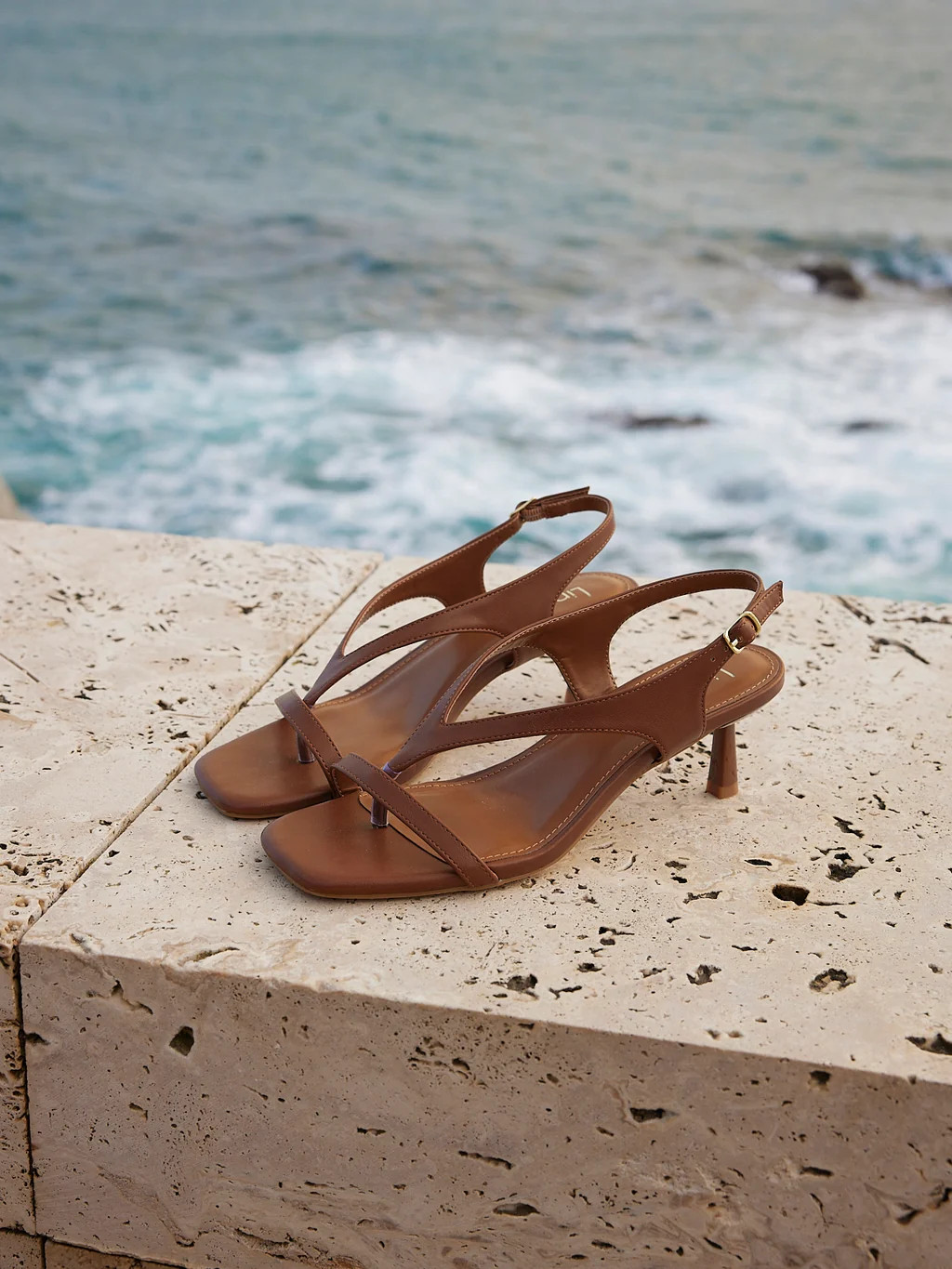 Myth Tan Heeled Sandals | Linzi Shoes