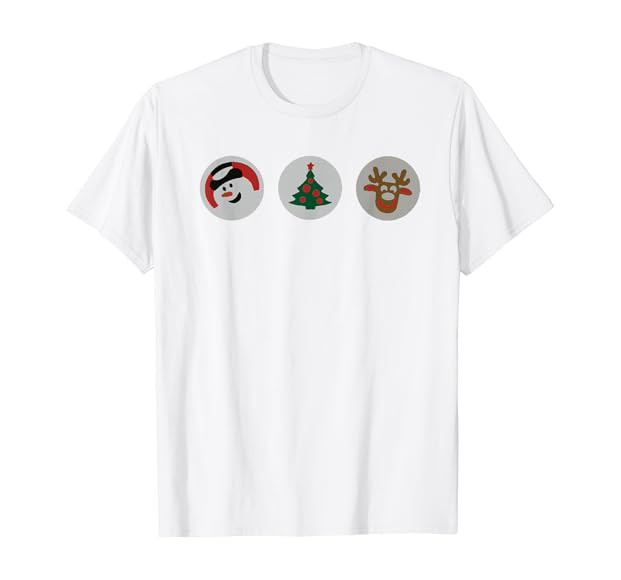 Christmas Cookies Santa Snowman Christmas Tree Reindeer T-Shirt | Amazon (US)